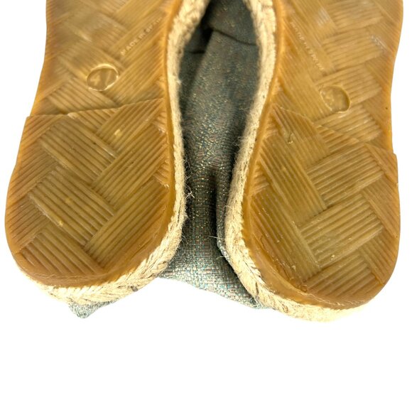 Ilse Jacobsen Slip-On Jute Espadrilles in Metallic Blue Size EU 41 US 10.5 - 11 - Picture 12 of 12